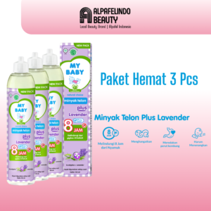 [3 Pcs] MY BABY Minyak Telon Lavender 150 mL