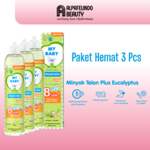 [3 Pcs] MY BABY Minyak Telon Eucalyptus 150 mL