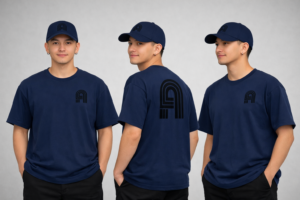 Alpafel & Co. Topi Baseball Monogram Alpafel & Co. Signature Premium - Topi Kasual Putih Pria Wanita