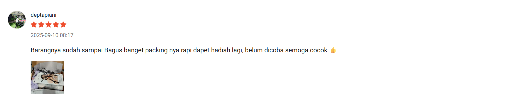 Ulasan Shopee lainnya 1
