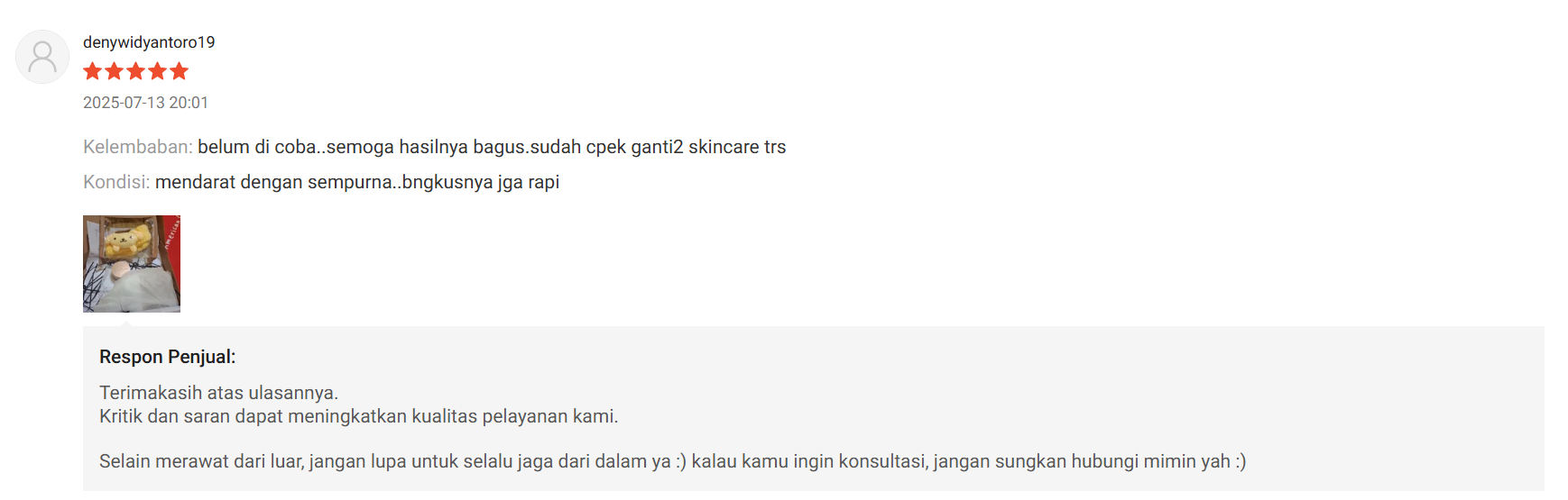 Ulasan Shopee lainnya 4