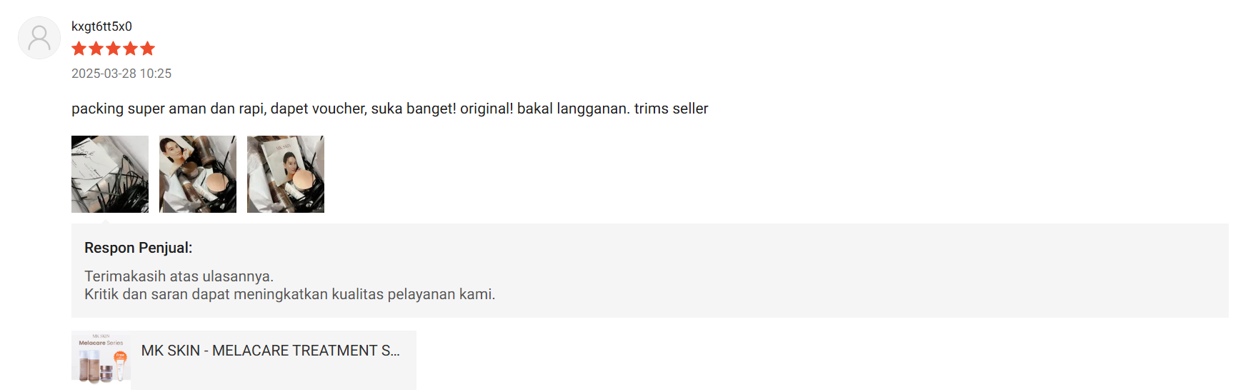 Ulasan Shopee lainnya 7
