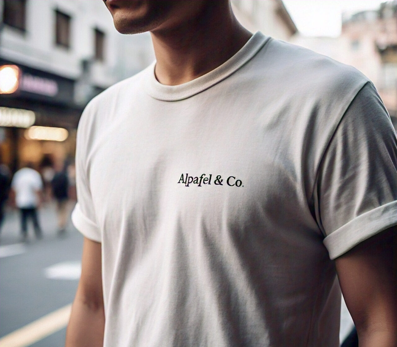 Alpafel & Co. Fitted Tee Premium - Kaos Pria Katun Casual Lengan Pendek Premium