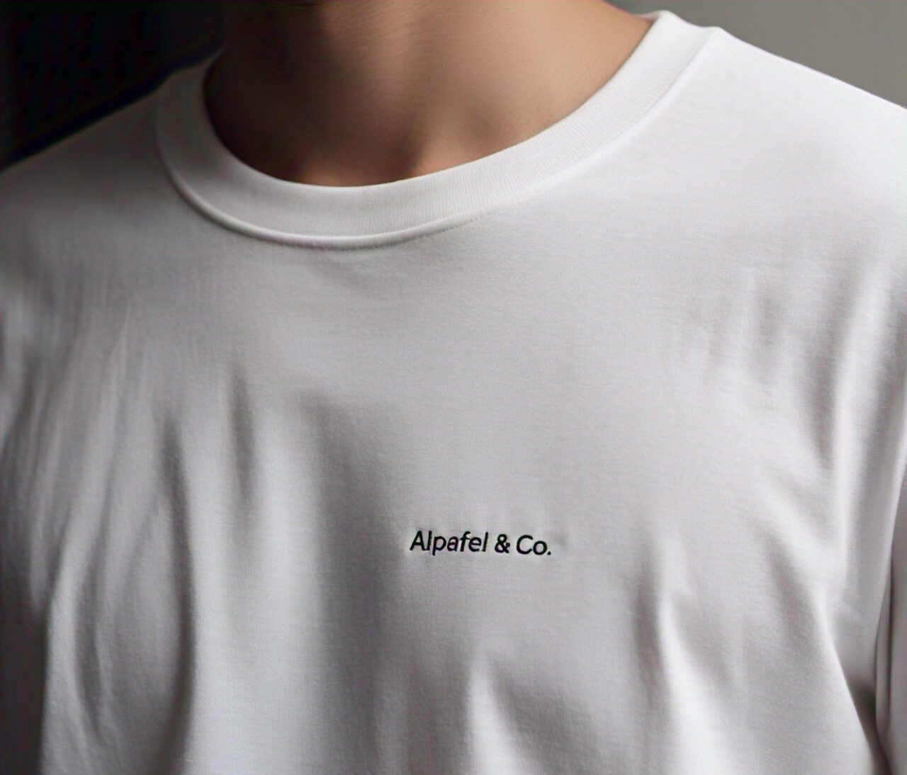 Alpafel & Co. Fitted Tee Premium - Kaos Pria Katun Casual Lengan Pendek Premium - Gambar 2