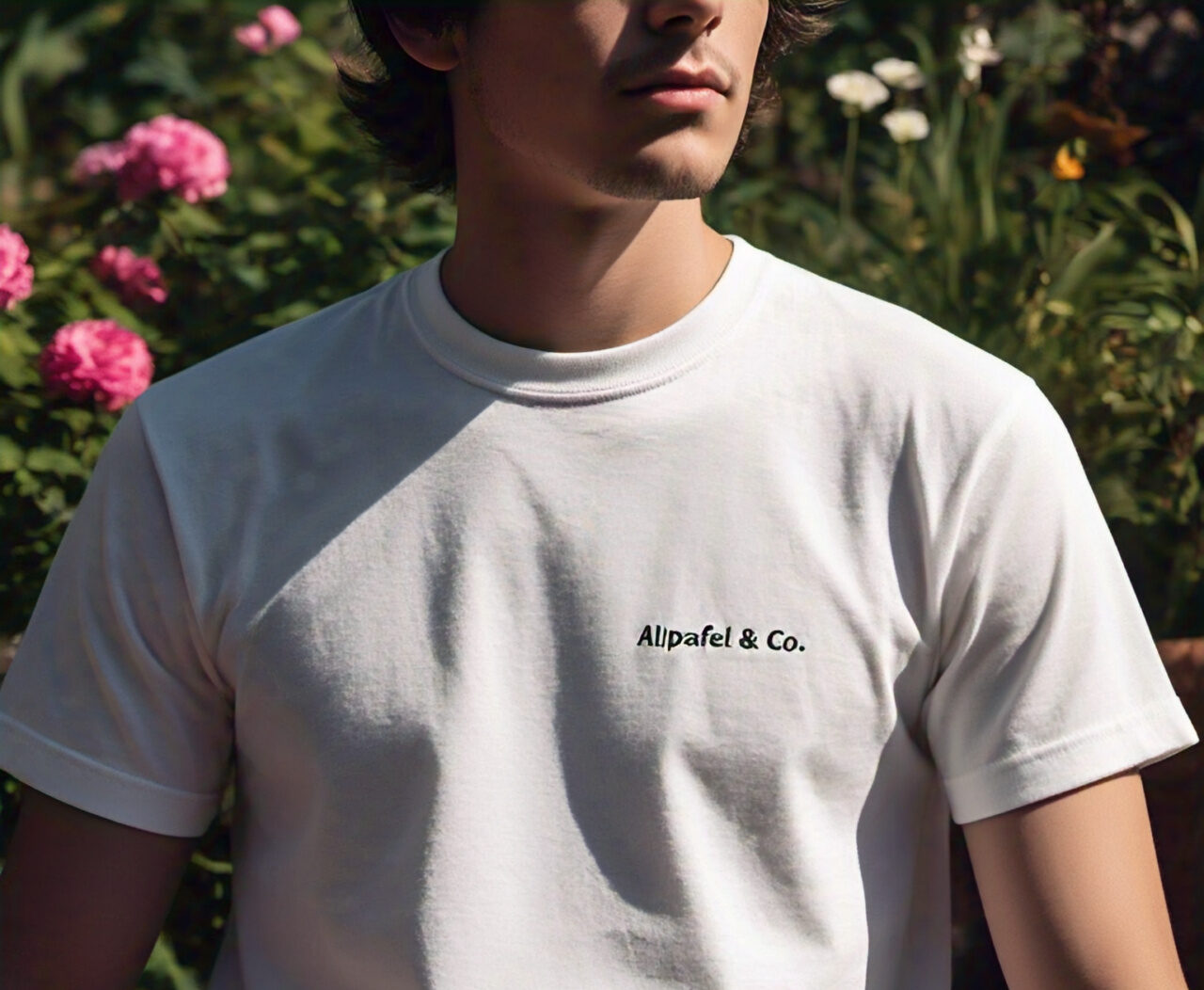 Alpafel & Co. Fitted Tee Premium - Kaos Pria Katun Casual Lengan Pendek Premium - Gambar 4
