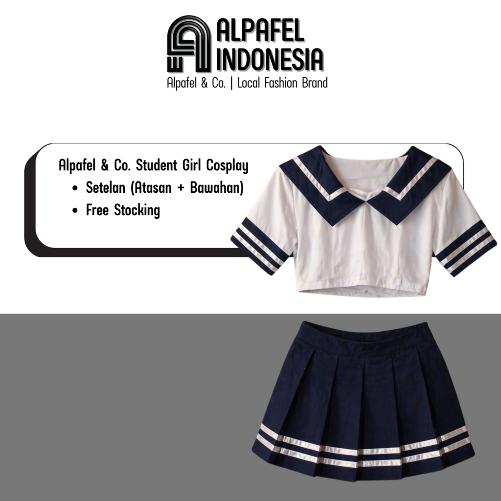 Alpafel & Co. - Sailor Uniform Cosplay Jepang Kawaii – Kostum Anime Sekolah Lolita
