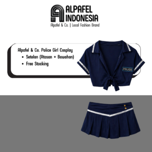 Alpafel & Co. - Police Cosplay Costume – Kostum Polisi Jepang Kawaii Sexy Outfit