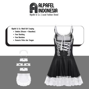 Alpafel & Co. - Maid Costume Cosplay Jepang Kawaii Sexy Dress Lolita – Outfit Pesta & Photoshoot