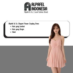Alpafel & Co. - Elegant Flower Cosplay Dress – Kostum Pesta Kawaii Chic Outfit