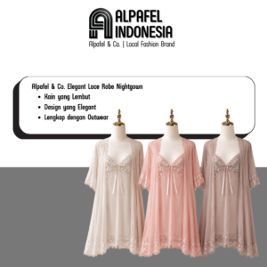 Alpafel & Co. - Elegant Lace Robe Nightgown – Sexy Sleepwear